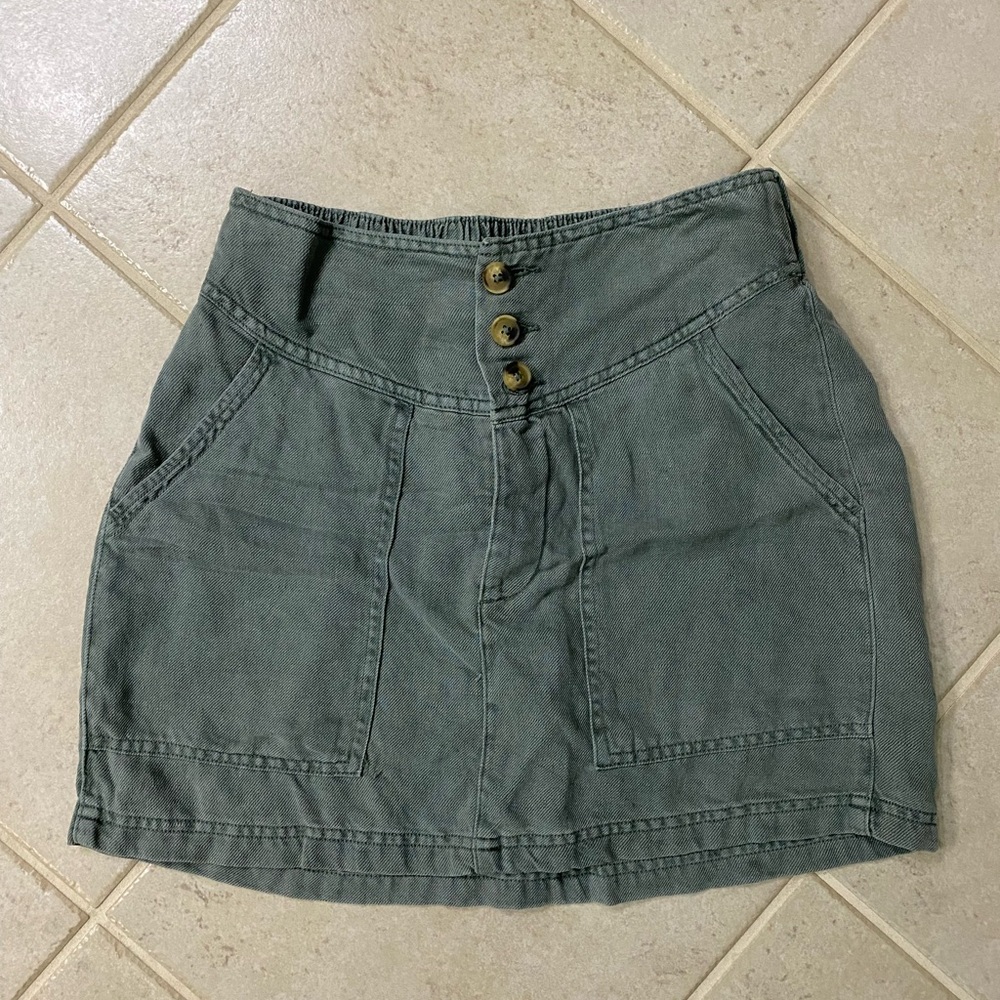 Aerie Green Skirt
